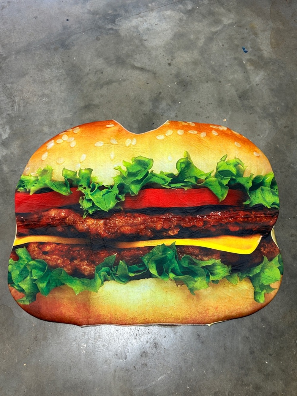 Foam Burger Costume Hamburger Sandwich Board Charbroiled | OSFM Halloween